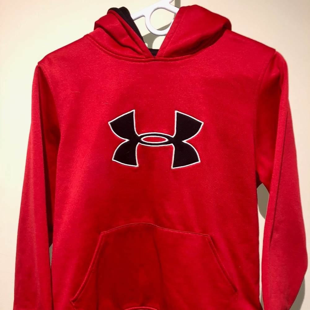 Under amour youth XL red hoodie